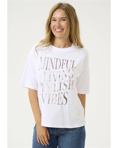 Футболка с принтом VILLE, белый Kaffe