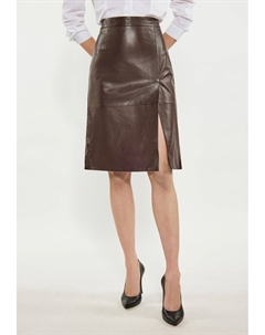 Кожаная юбка ROCK, темно-коричневый Dreimaster