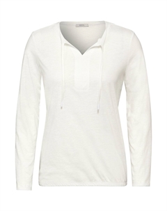 Топ с длинными рукавами, кремовый Cecil