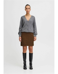 Юбка А-силуэта, коричневый Ichi