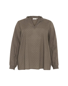 Блуза LYNIA, коричневый Kaffe curve