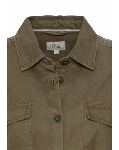 Платье-рубашка MIT BINDEGÜRTEL, темно-зеленый Camel active