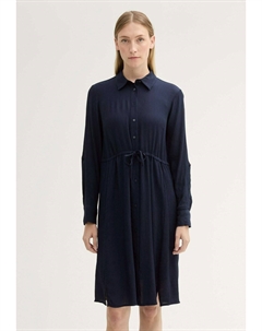 Платье-рубашка, темно-синий Tom tailor