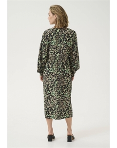 Дневное платье V-NECK LONG SLEEVES, коричневый Kaffe