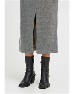 Юбка А-силуэта IHKATE JACQUARD , серый Ichi