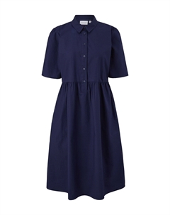 Дневное платье MIT HEMDKRAGEN, темно-синий Comma casual identity