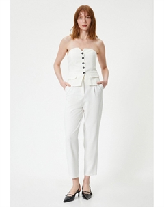 Чиносы HIGH RISE CARROT , кремовый Koton