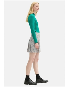 Юбка А-силуэта MIT KAROMUSTER DENIM, бежевый Tom tailor