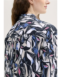 Платье-рубашка MIT LIVAECO BY BIRLA CELLULOSE, темно-синий Tom tailor