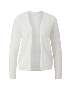 Кардиган MIT MUSTERSTRUKTUR, кремовый S.oliver