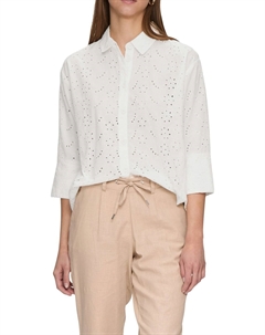 Блузка на пуговицах, кремовый Qs