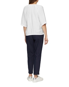 Блуза SHAPE MET ELASTISCHE ZOOM, кремовый S.oliver