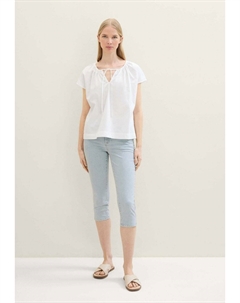 Джинсы облегающего кроя, кремовый Tom tailor