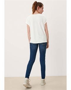 Базовая футболка LOOSE FIT, кремовый Qs