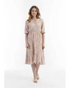 Дневное платье MIDI MIT BLUMENPRINT, синий Usha