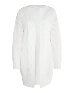 Кардиган LONG TEYLON, белый Usha