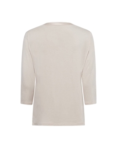 Топ с длинными рукавами, бежевый Comma,
