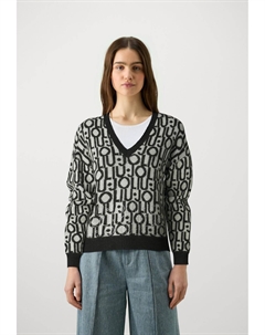 Джемпер MAGLIA CHIUSA, черный Liu jo