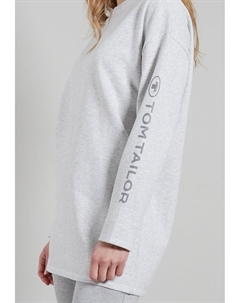 Топ с длинными рукавами, белый Tom tailor