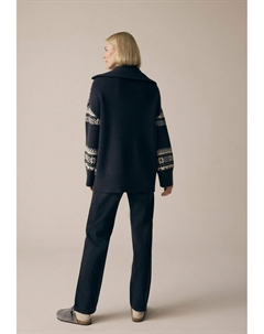 Джемпер ZIP NECK FAMILY CHRISTMAS, черный Next