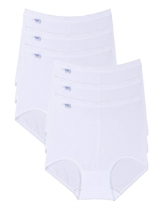 Брюки 6 PACK BASIC + MAXI SLIP, белый Sloggi