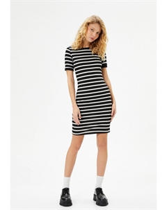 Платье-футляр MINI SHORT SLEEVE CREW NECK, черный Koton