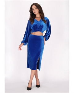 Юбка с запахом, синий Faina