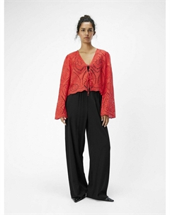 Блуза BRODERIE , красный Object