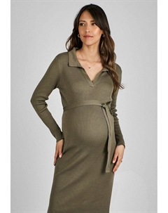 Платье-джемпер COLLARED MATERNITY REGULAR FIT, зеленый Jojo maman bébé