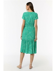 Дневное платье MIT ALL-OVER-PRINT, зеленый Comma casual identity