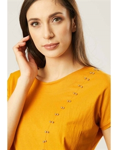 Футболка с принтом PERŁA, горчично-желтый Quiosque