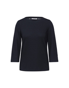 Топ с длинными рукавами STRUKTURSHIRT, синий Cecil