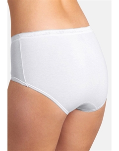 Брюки 6 PACK BASIC + MIDI SLIP, белый Sloggi