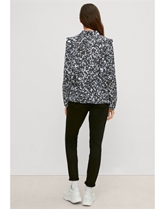 Блузка на пуговицах ORNÉ D’UN DÉTAIL PLISSÉ, белый Comma casual identity