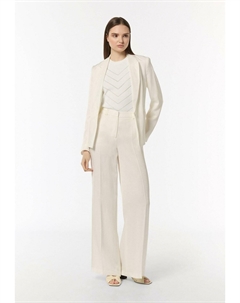 Топ MIT LOCHMUSTER UND BLENDE, белый Comma,