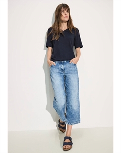 Базовая футболка IN UNIFARBE, синий Cecil