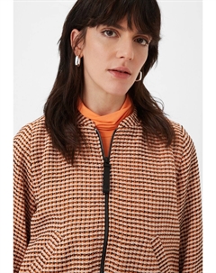 Куртка-бомбер AUS BOUCLÉ, абрикос Comma casual identity