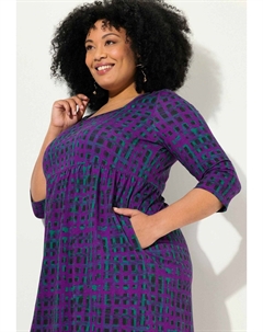 Топ с длинными рукавами ABSTRACT 3/4 SLEEVE, фиолетовый Ulla popken