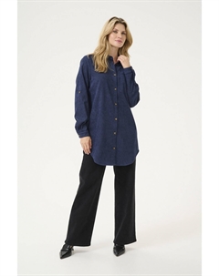 Блузка на пуговицах KAVERA, темно-синий Kaffe
