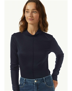 Топ с длинными рукавами IM SLIM FIT, темно-синий Comma,