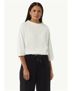 Топ с длинными рукавами JACQUARD, белый Comma casual identity