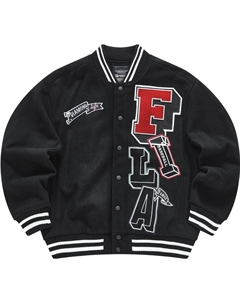 Бейсбольная куртка мужская цвета «угольно-черный» Fila fusion