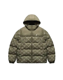 Пуховик унисекс Mysterious Butterfly Green Fila fusion