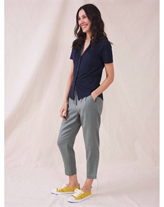 Рубашка из джерси с карманами и карманами, темно-синяя White stuff