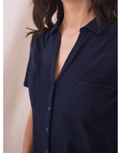 Рубашка из джерси с карманами и карманами, темно-синяя White stuff