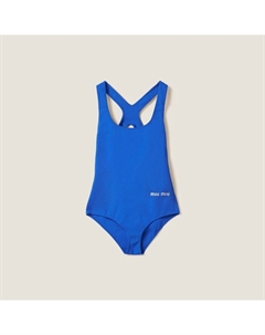 Нейлоновый купальник, синий Miu miu