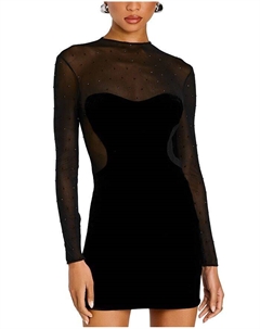 Бархатное мини-платье Retrofit Delmer Retrofete, черный