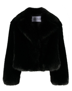 Шуба Samara из искусственного меха, черный Stand studio