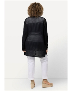 Кардиган OVERSIZED V-AUSSCHNITT, черный Ulla popken