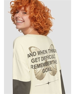 Футболка langarm, кремовый Qs